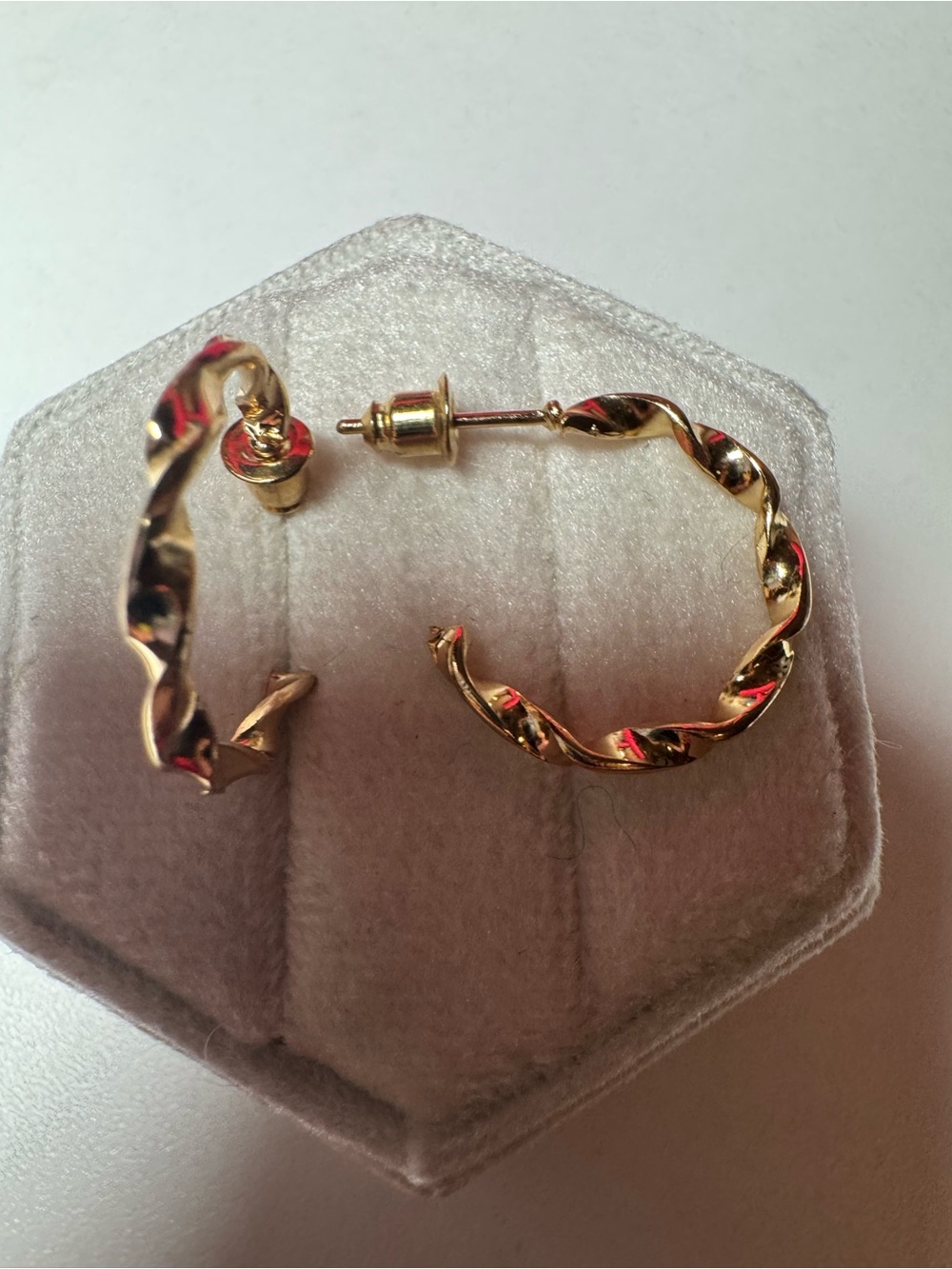 Gold Plated Hoop Earrings Classic Elegant Gold Tone Round Earrings
